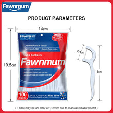 Load image into Gallery viewer, Fawnmum 50/100pcs Dental Floss Flosser Picks Toothpicks Teeth Stick Interdental Brush Tooth Cleaning Dental Floss Pick Oral Care 0ral irrigator
