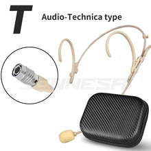 Load image into Gallery viewer, Foldable Headband Head Wearing Unidirectional Condenser Microphone for Shure Sennheiser AKG Wireless Bodypack 4Pin 3Pin TA4F 3.5
