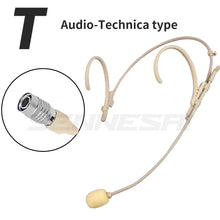 Load image into Gallery viewer, Foldable Headband Head Wearing Unidirectional Condenser Microphone for Shure Sennheiser AKG Wireless Bodypack 4Pin 3Pin TA4F 3.5
