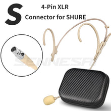 Load image into Gallery viewer, Foldable Headband Head Wearing Unidirectional Condenser Microphone for Shure Sennheiser AKG Wireless Bodypack 4Pin 3Pin TA4F 3.5
