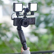 Load image into Gallery viewer, For Ulanzi PT-23 Triple Cold Shoe Bracket Mount Holder Nikon Canon Sony DSLR SLR Camera Monitor Mount Smartphone Vlog Bracket
