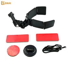 Load image into Gallery viewer, Full Face Helmet Chin Mount Holder for Hero 11 10 9 8 7 DJI Insta360 Camera Strap Flodable Front Chin Mount Accessory
