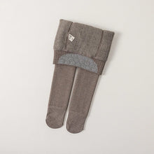 Load image into Gallery viewer, Full-Footed Leggings Little Girl Tights Thick Fleece Lined Stockings Cotton Pantyhose Thermal Winter Pants
