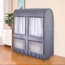 Load image into Gallery viewer, Fully Enclosed Cover Clothes Rack Cover Drying Rack Dust Cover Garment Rack Dust Cover Clothing Protector Breathable Dustproof
