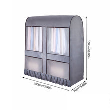 Load image into Gallery viewer, Fully Enclosed Cover Clothes Rack Cover Drying Rack Dust Cover Garment Rack Dust Cover Clothing Protector Breathable Dustproof
