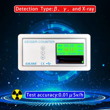 Load image into Gallery viewer, GMV2/GMV2s Geiger Counter Marble Tile Ore Radiation Nuclear Radiation Detection β γ X-ray Radioactive Detector LCD EMF Meter

