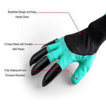 Load image into Gallery viewer, Garden Gloves With Claws ABS Plastic Garden Rubber Gloves Gardening Digging Planting Durable Waterproof Work Glove Outdoor
