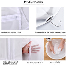 Load image into Gallery viewer, 3pcs/set Garment Bag Suit coat dress clothing protection dust cover PEVA Proof storage organizer for Closet transparent clothes Cover
