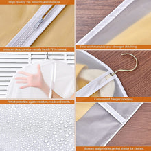 Load image into Gallery viewer, 5pcs/set Garment Bags Clothes Covers Protecting Dusts Plastic Garment Bags Hanging Clothes Bags with Zipper for Closet Clothes Storage
