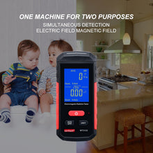 Load image into Gallery viewer, Geiger counter new WT3122 electromagnetic field detector  wave radiator mobile phone radiation tester audible  visual alarm
