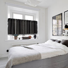 Load image into Gallery viewer, Geometric Fllower Printed Curtain for Living Room Sink Dust-proof Curtain Valance Kitchen Cabinet Door Cafe Window Drapes

