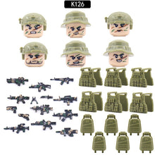Load image into Gallery viewer, Ghost Commando Special Forces Building Blocks Army Soldier Figures Military Weapon Vest Bricks Accessories Children's Toys
