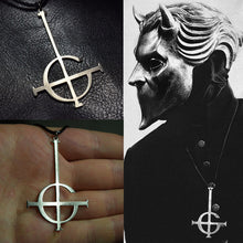Load image into Gallery viewer, Ghost bc Nameless Ghoul Necklace Pendant Ghost Band Grucifix Papa Emeritus Patch Jewelry
