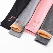 Load image into Gallery viewer, Girls Leggings Autumn Winter Thick Warm Plus Cute Fond Rabbit Children Kids Baby Bottom Part Pants
