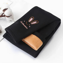 Load image into Gallery viewer, Girls Leggings Autumn Winter Thick Warm Plus Cute Fond Rabbit Children Kids Baby Bottom Part Pants Wear Small Cotton Pants
