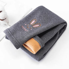 Load image into Gallery viewer, Girls Leggings Autumn Winter Thick Warm Plus Cute Fond Rabbit Children Kids Baby Bottom Part Pants
