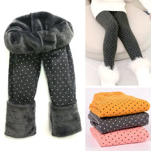 Load image into Gallery viewer, Girls Pants Autumn Winter Thick Warm Kids Baby Bottom Leggings Colorful Print Dot Children Pants
