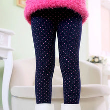 Load image into Gallery viewer, Girls Pants Autumn Winter Thick Warm Kids Baby Bottom Leggings Colorful Print Dot Children Pants

