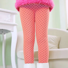 Load image into Gallery viewer, Girls Pants Autumn Winter Thick Warm Kids Baby Bottom Leggings Colorful Print Dot Children Pants

