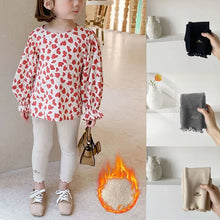Load image into Gallery viewer, Girls Pants Thick Warm Winter Spring Jean Bow Bottom Leggings Kids Trousers Children Pants
