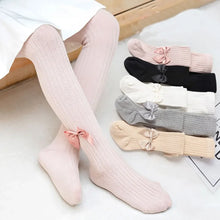 Load image into Gallery viewer, Girls Tights Winter Pantyhose Baby Infant Child Thick Warm Stockings Bowknet Kids Tights  Baby Panty Maillot Bow Classic Tights
