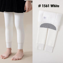 Load image into Gallery viewer, Girls Winter Thick Leggings Fleece Lined Warm Kids Leggings Soft Tights Snow Days Pants
