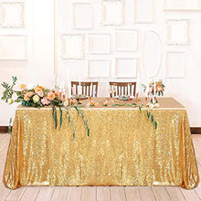 Load image into Gallery viewer, Glitter Sequin Table Cloth Rectangular Table Cover Rose Gold Tablecloth For Wedding Birthday Party Home Decoration Custom Size

