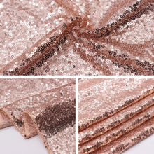 Load image into Gallery viewer, Glitter Sequin Table Cloth Rectangular Table Cover Rose Gold Tablecloth For Wedding Birthday Party Home Decoration Custom Size
