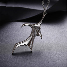 Load image into Gallery viewer, Gothic Punk Devil Wing Couple Necklace for Women Men Dragon Wing Love Heart Pendant Necklace Friendship Necklaces Family Jewelry
