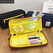 Load image into Gallery viewer, Pencil Case Large Capacity Double Layer Multi functional Student Pencil Box
