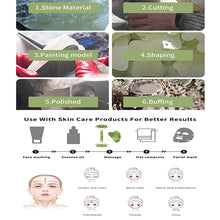 Load image into Gallery viewer, Guasha Natural Stone Massage Face Jade Roller Gua Sha Massage Tool Set for SPA Body visage rouleau de massage rouleau visage
