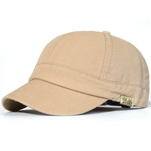 Load image into Gallery viewer, Short Brim Baseball Cap Cotton Men Women Soft Vintage Dad Hat Adjustable Trucker Style Low Profile Caps
