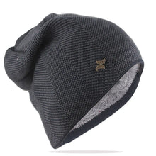 Load image into Gallery viewer, New Winter Warm Men Beanies Skullies Fashion Knit Sports Hats Outdoor Knitting Striped Adult Male Bonnet Bone Hat
