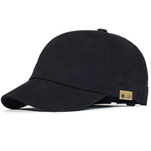 Load image into Gallery viewer, Short Brim Baseball Cap Cotton Men Women Soft Vintage Dad Hat Adjustable Trucker Style Low Profile Caps
