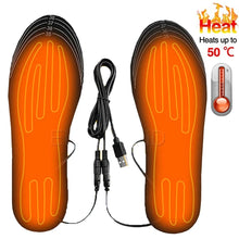 Load image into Gallery viewer, Insole USB Heated  s Feet Warm Sock Pad Mat Electrically Heating s Washable Warm Thermal s Unisex WJ014 s shoe pads
