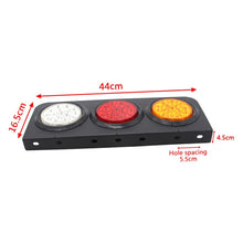 Load image into Gallery viewer, 2pcs LED 24V Tail Light Taillight Turn Signal Indicator Stop Lamp Rear Brake Light for Car Truck Trailer Caravan Three-color
