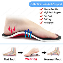 Load image into Gallery viewer, Insole Premium Orthotic High Arch Support s Gel Pad 3D Arch Support Flat Feet For Women Men Orthopedic Work s Sole Foot Pain shoe pads
