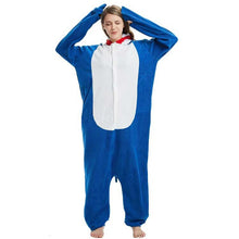 Load image into Gallery viewer, Pajamas Cartoon One-Piece Pijama Women Men Suit Onesies For Adults Fleece Couple Raccoon
