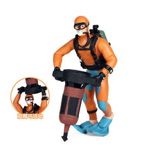 Load image into Gallery viewer, Simulation doll toy figure model solid plastic underwater adventure diver doll scene decoration toys children's gifts
