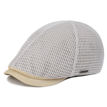 Load image into Gallery viewer, New Mesh Newsboy Caps Summer Men Women Hats Breathable Beret Outdoor Gorro Hombre Boina Golf Hat Fashion Casual Solid Flat Cap
