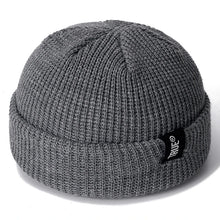 Load image into Gallery viewer, Daily SHORT Beanie Hat Unisex Sailor Style Winter Hat Men Women Ribbed Knitted Melon Cap True Letter Baggy Hat
