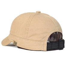 Load image into Gallery viewer, Short Brim Baseball Cap Cotton Men Women Soft Vintage Dad Hat Adjustable Trucker Style Low Profile Caps
