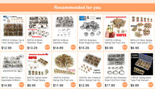 Load image into Gallery viewer, 155PCS 6-22mm Car &amp; Truck Spring Clips Fuel Oil Water Hose Clip Pipe Tube Clamp Fastener Assortment Kit
