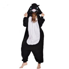 Load image into Gallery viewer, Winter Adult Animal Mike Duck Onesies Shark Cat Fox Kigurumi Pajamas Monkey Cartoon Costumes Jumpsuits Christmas Hooded
