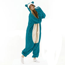 Load image into Gallery viewer, Winter Adult Animal Mike Duck Onesies Shark Cat Fox Kigurumi Pajamas Monkey Cartoon Costumes Jumpsuits Christmas Hooded
