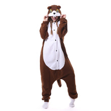 Load image into Gallery viewer, Winter Adult Animal Mike Duck Onesies Shark Cat Fox Kigurumi Pajamas Monkey Cartoon Costumes Jumpsuits Christmas Hooded
