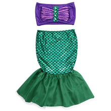 Load image into Gallery viewer, Cute costumes for baby girls princess ariel dress The little Mermaid Ariel princess Cosplay costume mermaid dress
