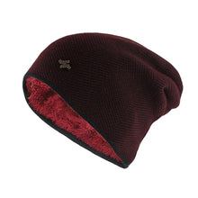 Load image into Gallery viewer, New Fashion Adult Men Winter Warm Hat For Unisex Knitted Casual Beanies Skullies Cotton Wool Hats   Outdoor Solid Gorros

