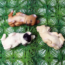 Load image into Gallery viewer, Oenux Lovely French Bulldog Animals Cute Puppy Sleep Lazy Dog Action Figures Model Figurine PVC Home Decoration Education Toy
