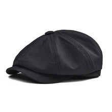 Load image into Gallery viewer, Men's Newsboy Cap Twill Cotton 8 Panel Hat Flat Ivy Cabbie Casual Baker Caps Gatsby Hat Retro Hats Boina Beret for Male

